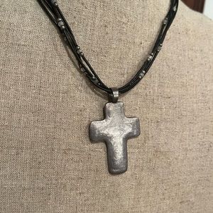 Silpada 11 inch Sterling Silver Cross Necklace